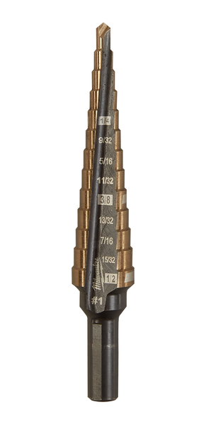 Milwaukee 48-89-9281 Cobalt Step Drill Bit #1 (1/8"-1/2")