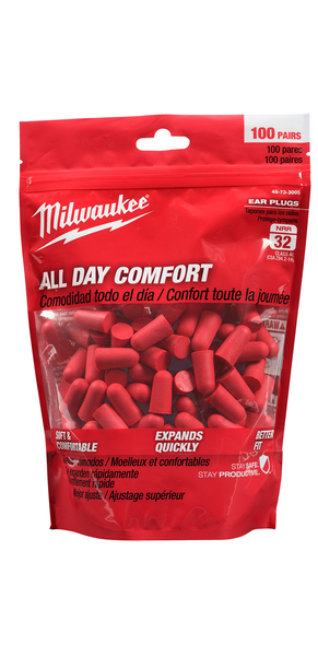 Milwaukee 48-73-3005 100 Pair Ear Plugs