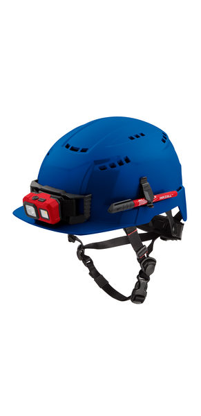 Milwaukee 48-73-1324 Blue Front Brim Vented Safety Helmet (USA) - Type 2, Class C