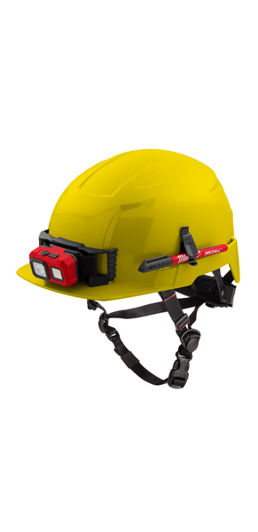 Milwaukee 48-73-1323 Yellow Front Brim Safety Helmet (USA) - Type 2, Class E
