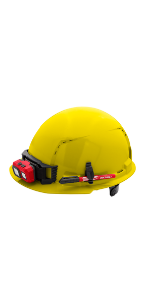 Milwaukee 48-73-1222 Yellow Front Brim Vented Hard Hat w/6pt Ratcheting Suspension - Type 1, Class C