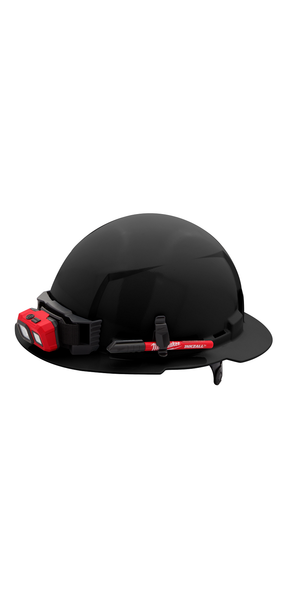 Milwaukee 48-73-1131 Black Full Brim Hard Hat w/6pt Ratcheting Suspension - Type 1, Class E