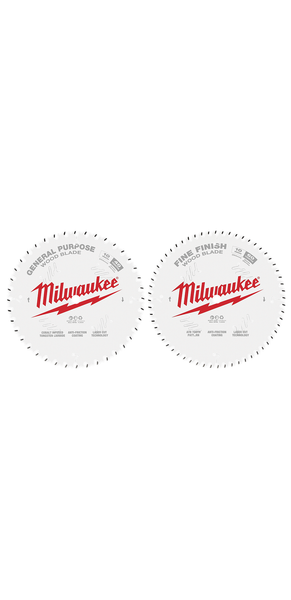 Milwaukee 48-40-1036 10 in. 40T + 60T Two Pack Circular Saw Blades