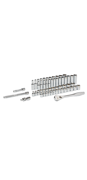 Milwaukee 48-22-9008 3/8 in. Drive 56 pc. Ratchet & Socket Set - SAE & Metric