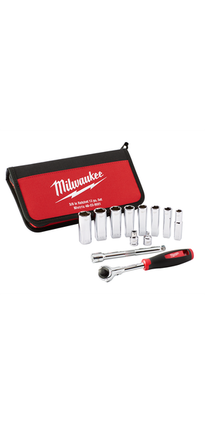 Milwaukee 48-22-9001 12-pc 3/8 in. Drive Metric Socket Set