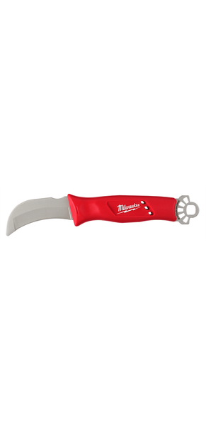 Milwaukee 48-22-1923 Linemans Blunt Tip Hawkbill Knife with STICKWORK 3-in-1 Ring