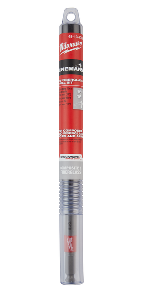 Milwaukee 48-13-7709 15/16"x12" SHOCKWAVE Impact Duty Lineman's Fiberglass Drill Bit