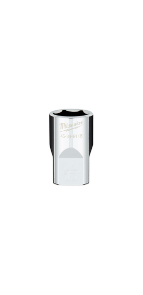 Milwaukee 45-34-9118 1/2 in. Drive 17MM Metric 6-Point Socket with FOUR FLAT Sides