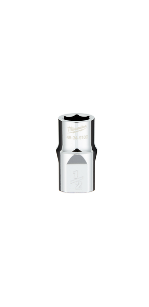 Milwaukee 45-34-9100 1/2 in. Drive 1/2 in. SAE 6-Point Socket with FOUR FLAT Sides