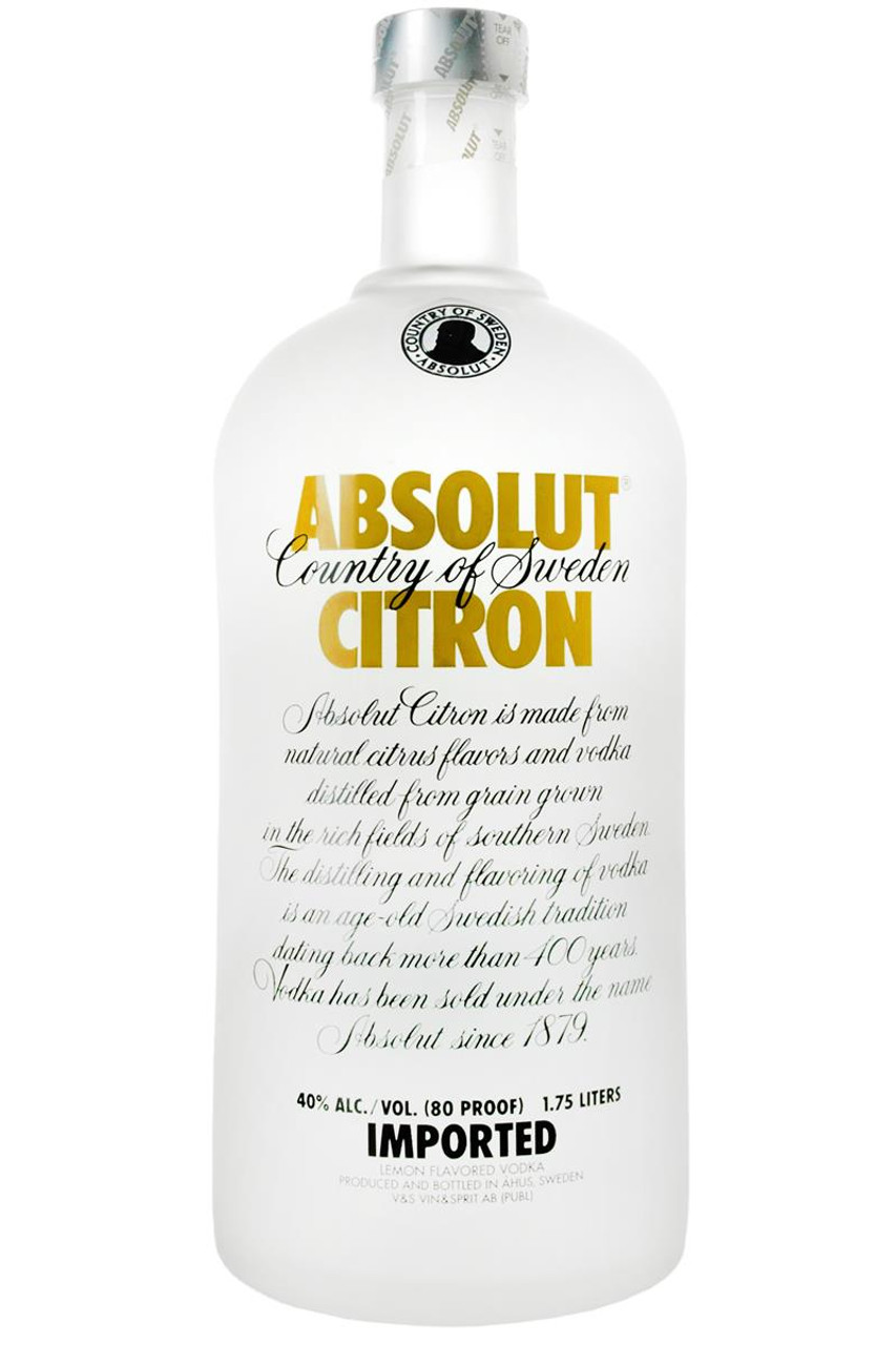 Absolut Citron Vodka 1.75L - Haskells