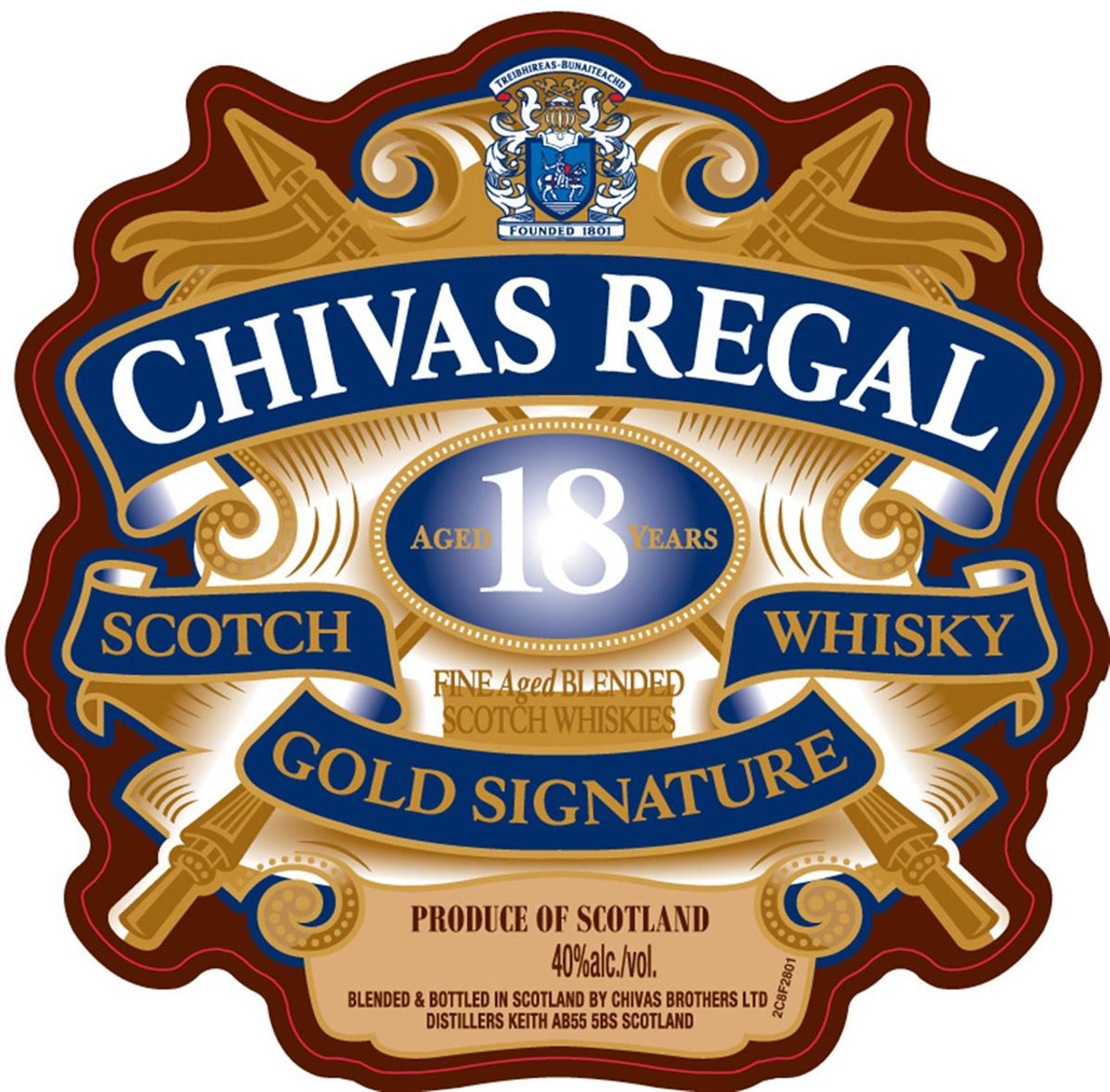 Chivas Regal Blended Scotch Whisky 18 year old 750ml - Argonaut Wine &  Liquor