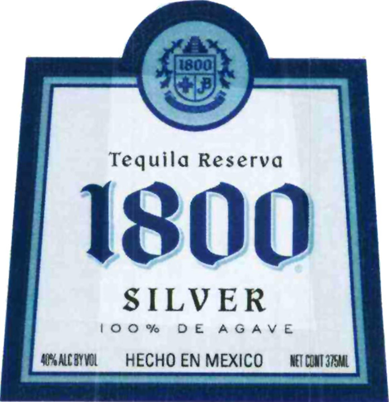 1800 tequila label