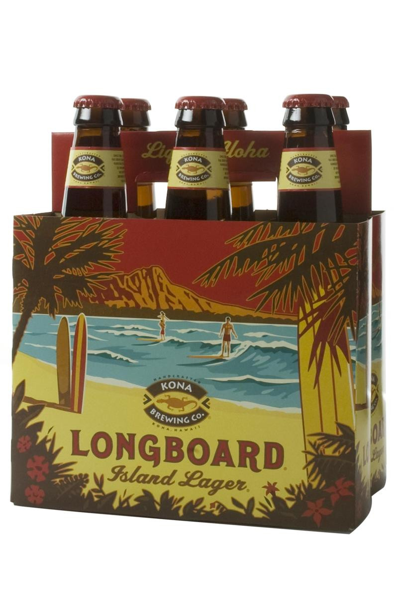 Kona Longboard Lager 6pk bottles - Haskell's Wine & Spirits