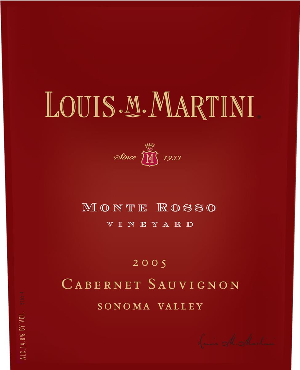 Monte Rosso M Vineyards Louis Martini Monte Rosso Cabernet