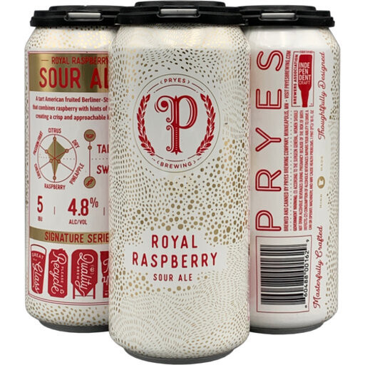 Pryes Royal Raspberry Sour 12pk cans - Haskell's Wine & Spirits