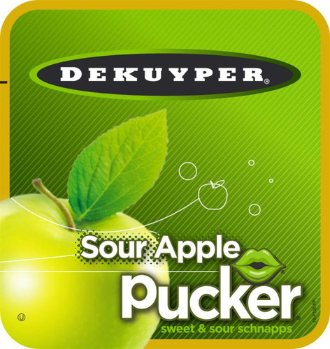 Dekuyper Pucker Sour Apple 750ml