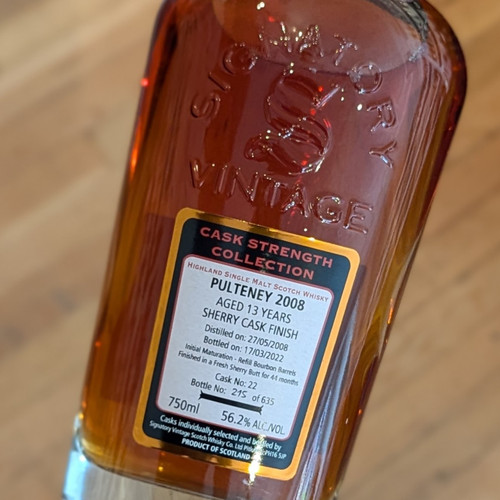 Signatory Pulteney 13yr Sherry Cask 700ml
