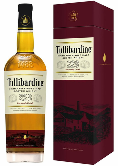 Tullibardine 228 Burgundy Cask Single Malt Whiskey 750ml