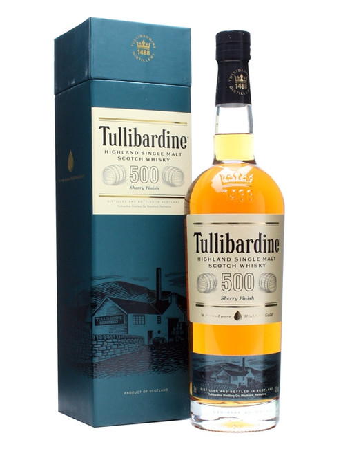 Tullibardine 500 Sherry Cask Single Malt Whiskey 750ml