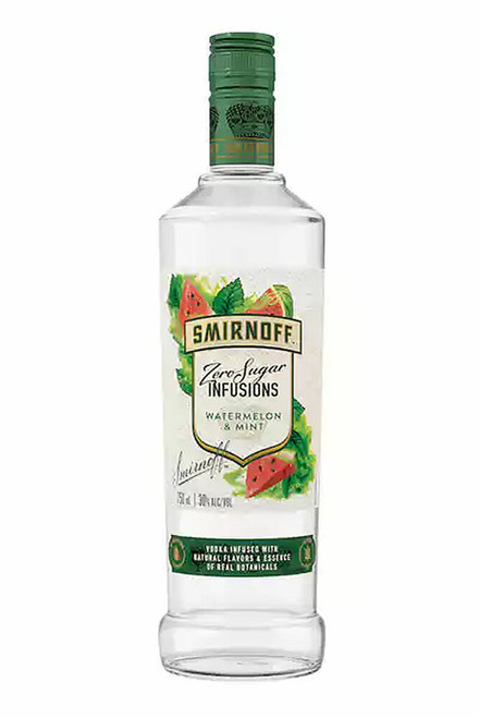Smirnoff Zero Infused Watermelon Mint Vodka  750ml