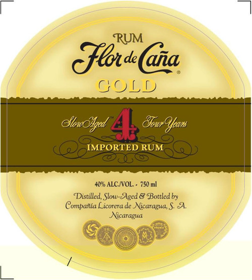 Flor de Cana Gold Rum 750ml