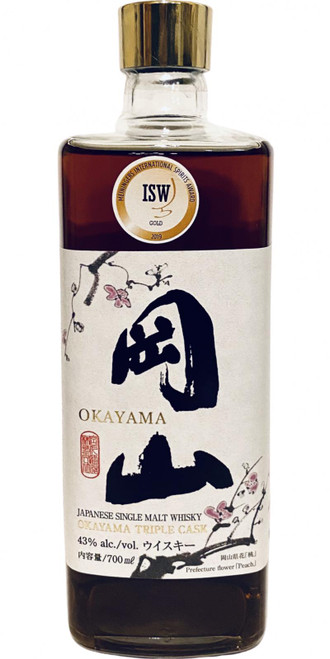Okayama Triple Cask Single Malt Whiskey 750ml