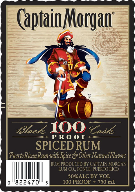 Captain Morgan 100 Spiced Rum 1.0L