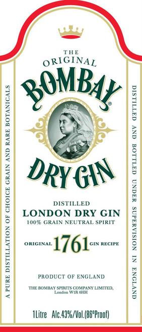 Bombay Gin 1.0L