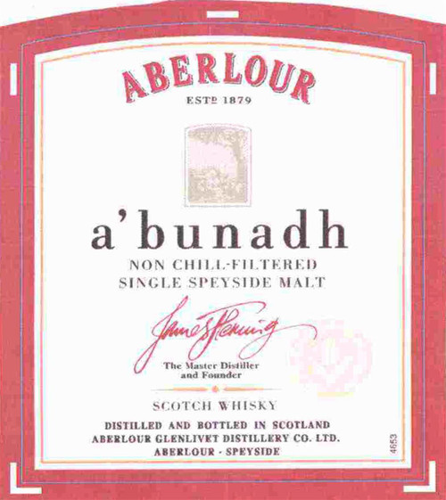 Aberlour A'bunadh Scotch  750ml