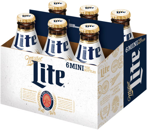 Miller Lite 7oz 6pk bottles