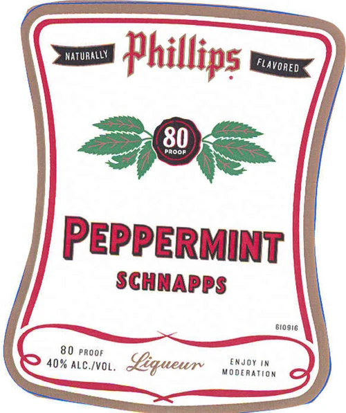 Phillips Peppermint 80 Proof  375ml