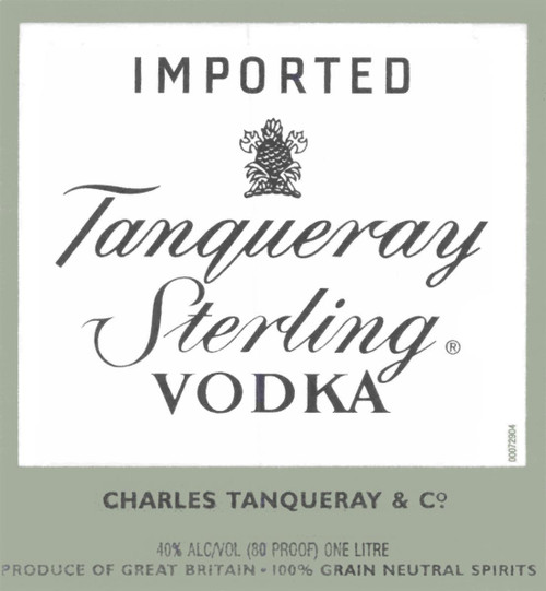 Tanqueray Sterling Vodka  1.0L