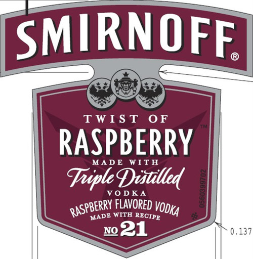 Smirnoff Raspberry Vodka  1.75L