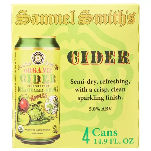 Sam Smith Organic Apple Cider 4pk cans