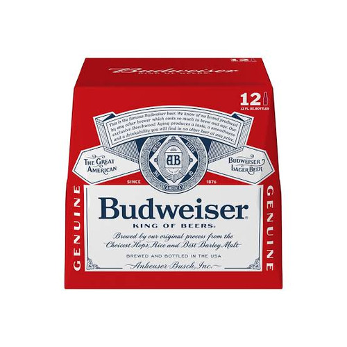 Budweiser 12pk bottles