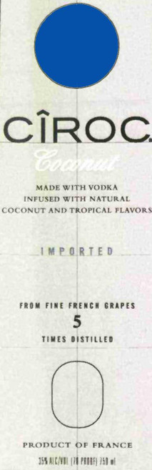 Ciroc Coconut Vodka  750ml