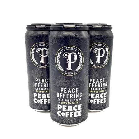 Pryes Peace Offering Cold Press Stout 16oz 4pk cans
