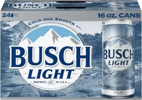 Busch Light 16oz 24pk cans