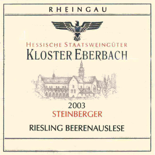 Steinberg BA Kloster Eberbach 2003 375ml