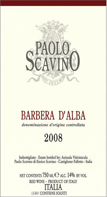 Barbera d'Alba Scavino