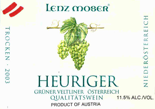 Gruner Veltliner Lenz Moser  1.0L