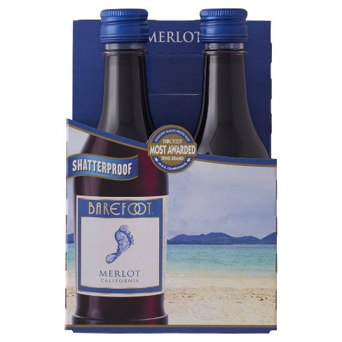 Barefoot Merlot  4pk