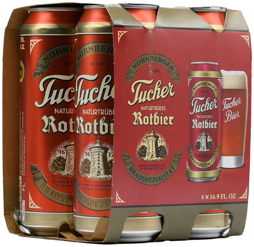 Tucher Rotbier 16oz 4pk cans