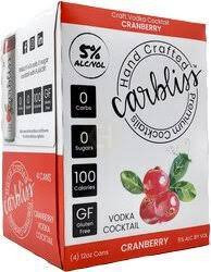 Carbliss Cranberry 4pk cans