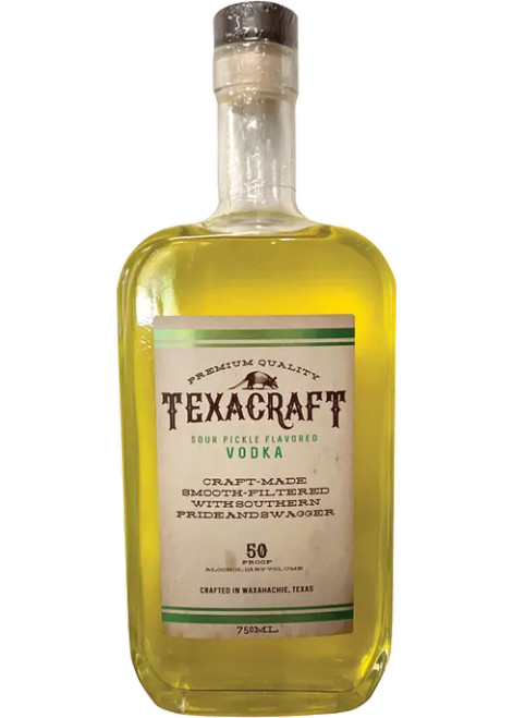 Texacraft Spicy Pickle Vodka 750ml - Haskell's Wine & Spirits