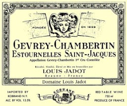 Gevrey Chambertin Estournelles Jadot 2023