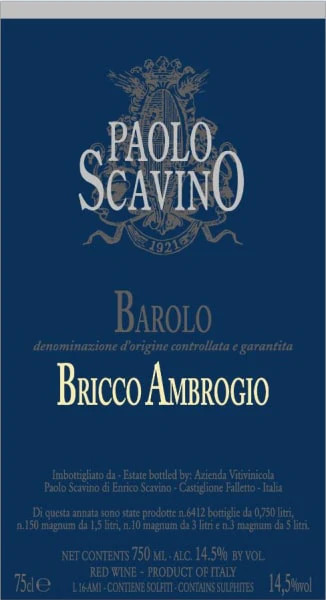 Barolo Scavino Ambrogio 2019 1.50