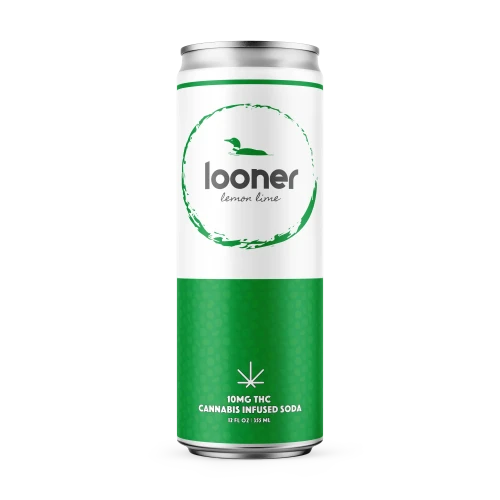 Looner Lemon Lime THC Soda 4pk cans