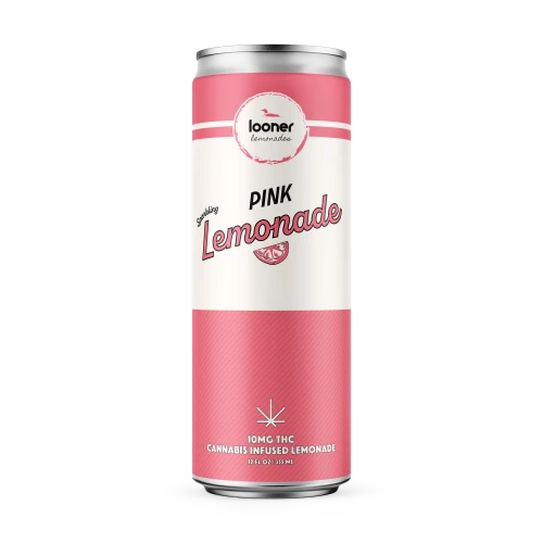 Looner Pink Lemonade 10mg THC Seltzer 4pk cans