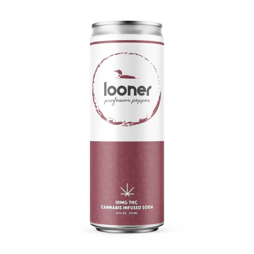 Looner Professor Pepper THC Soda 4pk cans